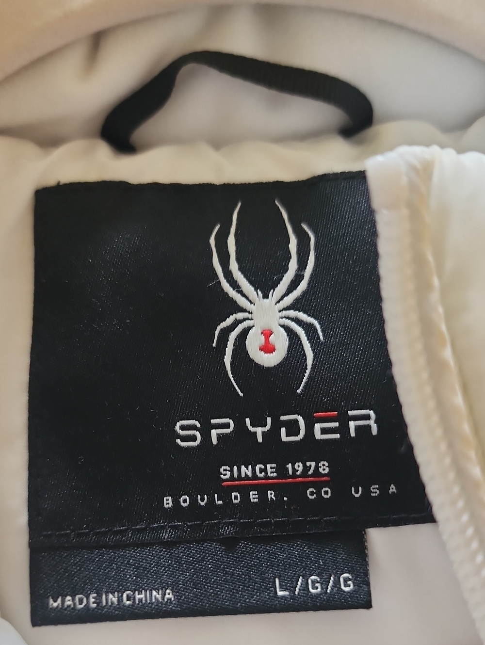 Spyder  White Puffer Jacket